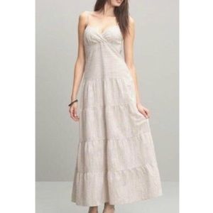Banana Republic Linen Tiered Maxi Dress